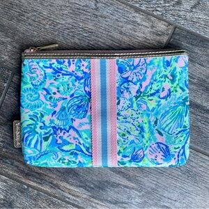 Lilly Pulitzer Terry Zipper Pouch, Surf Blue, Soleil It On Me